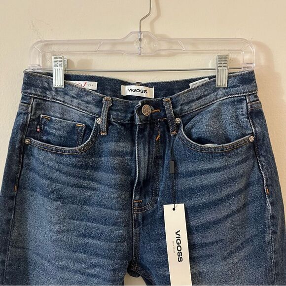 Vigoss Royce / Stitch Fix Jeans Size 25 Blue Denim 70's Wide Leg NWT - Picture 5 of 12